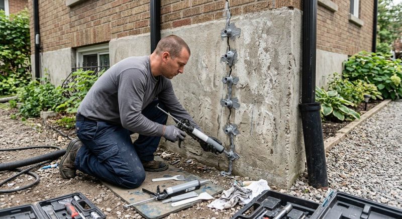 Foundation Crack Repair in Norway, SC