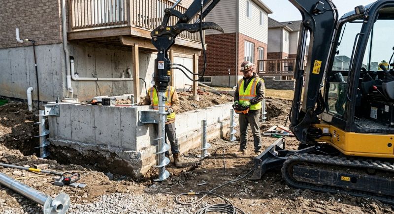 Helical Piers Installation in Orangeburg, SC