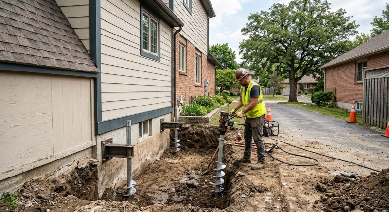 Helical Piers Installation in Orangeburg, SC