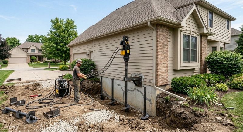 Helical Piers Installation in Orangeburg, SC