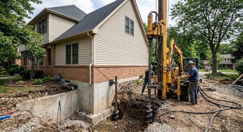 Helical Piers Installation in Orangeburg, SC