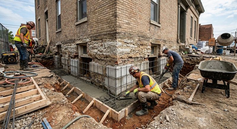 Structural Underpinning in Orangeburg, SC